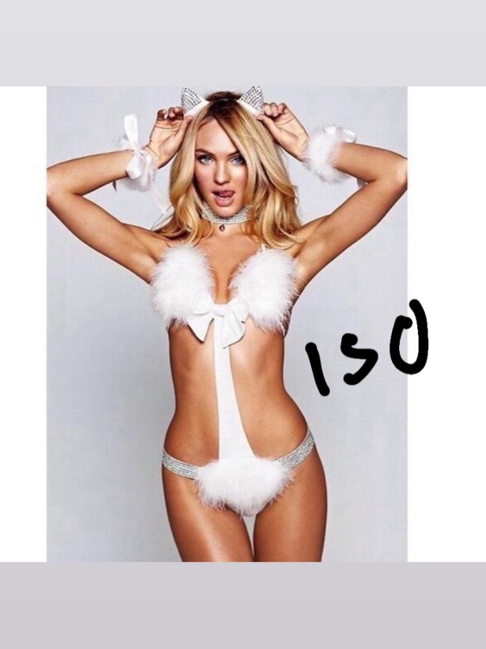 ISO victoria secret fantasies kitty cat costume